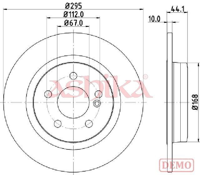 Bremsscheibe ASHIKA 61-00-0503C