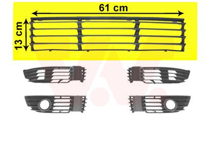 Lüftungsgitter, Stoßfänger VAN WEZEL 5837590