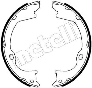 Bremsbackensatz, Feststellbremse METELLI 53-0515