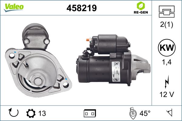 Startmotor VALEO 458219