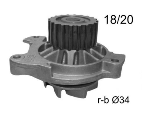 Wasserpumpe, Motorkühlung MAHLE CP18000S