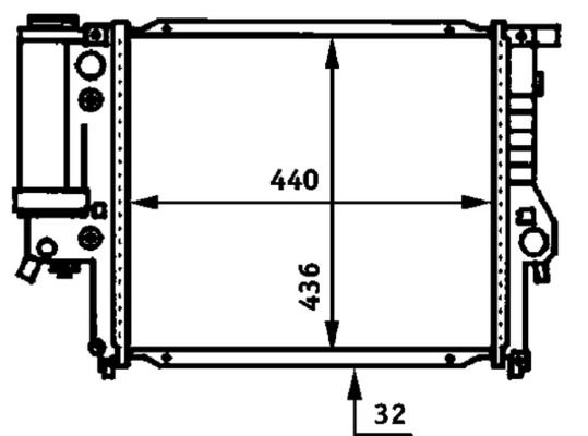 Kühler, Motorkühlung MAHLE CR333000S