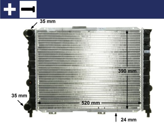 Kühler, Motorkühlung MAHLE CR519000S