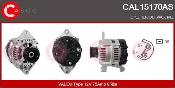 Lichtmaschine Generator Casco CAL15170AS