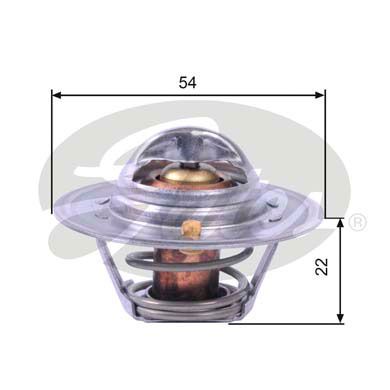 Thermostat, Kühlmittel GATES TH12888G2
