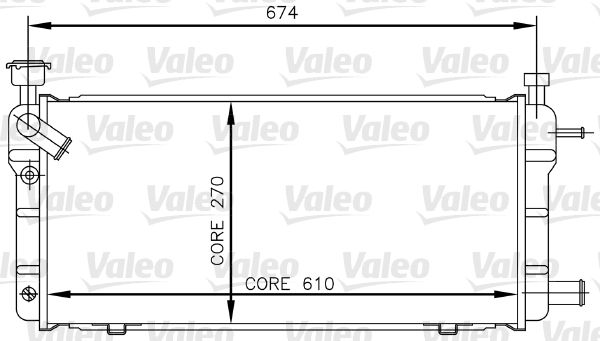 Kühler, Motorkühlung VALEO 730018