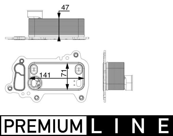 Ölkühler, Motoröl MAHLE CLC79000P