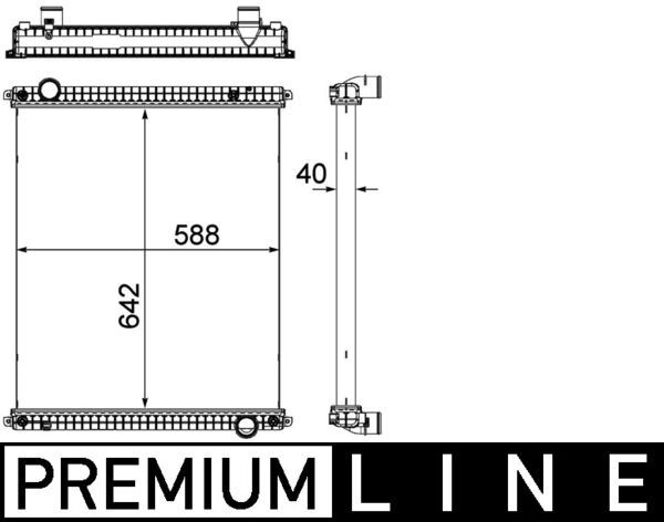Kühler, Motorkühlung MAHLE CR380000P