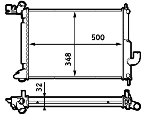 Kühler, Motorkühlung MAHLE CR563000S