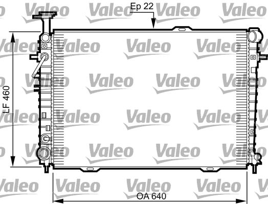 Kühler, Motorkühlung VALEO 735542