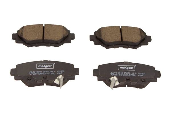 Bremsbelagsatz, Scheibenbremse MAXGEAR 19-3049