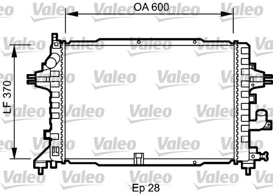 Kühler, Motorkühlung VALEO 735080
