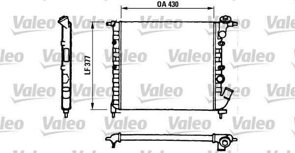 Kühler, Motorkühlung VALEO 730055