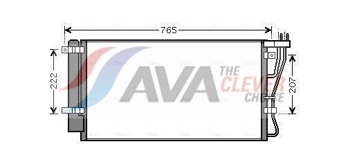 Kondensator, Klimaanlage AVA QUALITY COOLING KA5105D