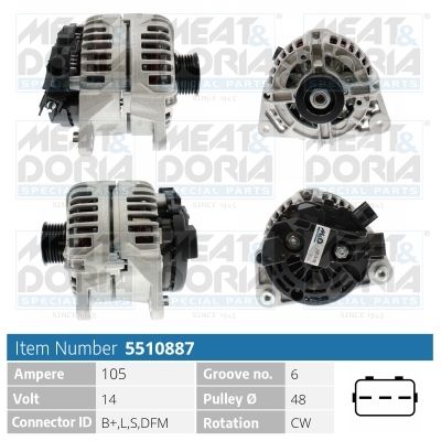 Generator MEAT & DORIA 5510887