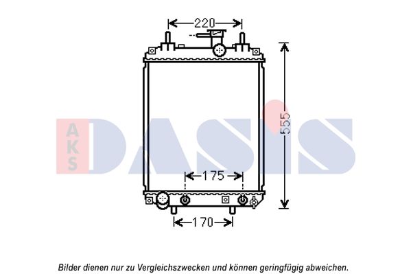 Kühler, Motorkühlung AKS DASIS 360034N