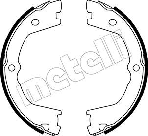 Bremsbackensatz, Feststellbremse METELLI 53-0086