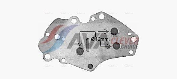 Ölkühler, Motoröl AVA QUALITY COOLING OL3742