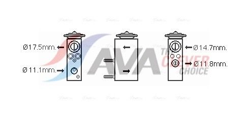 Expansionsventil, Klimaanlage AVA QUALITY COOLING FD1462