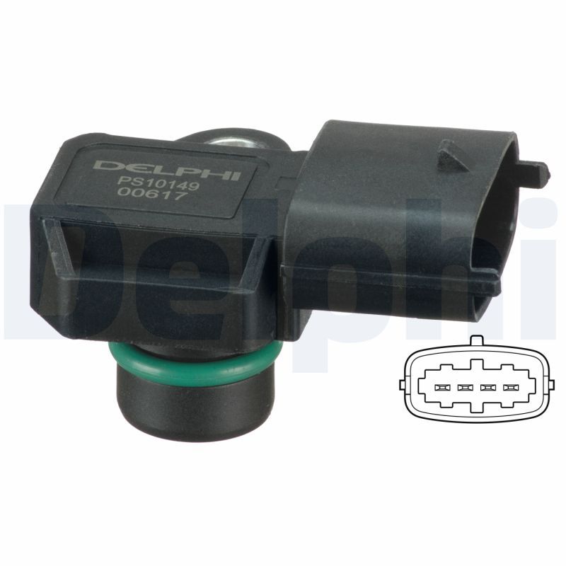 Sensor, Saugrohrdruck DELPHI PS10149