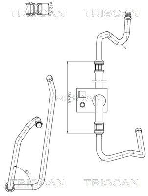 Hydraulikschlauch Lenkung TRISCAN 8516 28013
