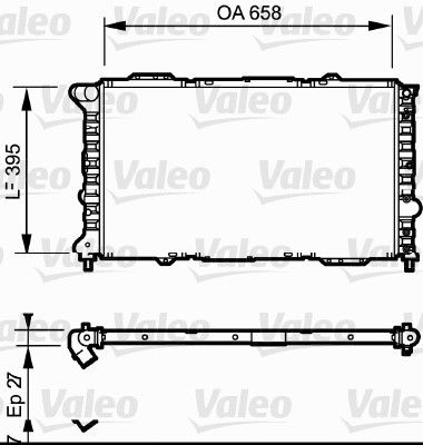 Kühler, Motorkühlung VALEO 732696