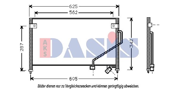 Kondensator, Klimaanlage AKS DASIS 112320N