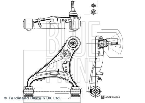 Lenker, Radaufhängung BLUE PRINT ADBP860193