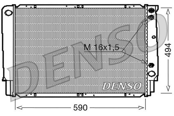 Kühler, Motorkühlung DENSO DRM33053