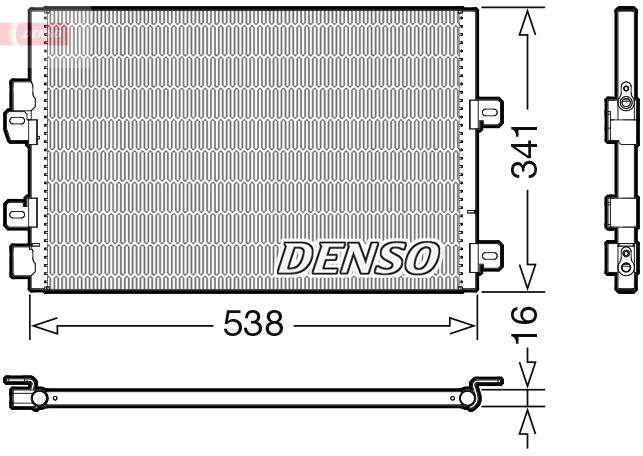 Kondensator, Klimaanlage DENSO DCN23028