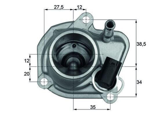 Thermostat, Kühlmittel MAHLE TI2987
