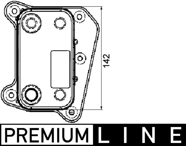 Ölkühler, Motoröl MAHLE clc 38 000p