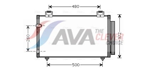 Kondensator, Klimaanlage AVA QUALITY COOLING TO5411D