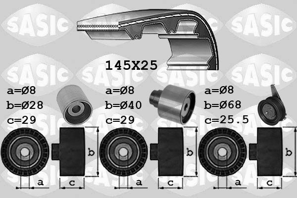 Zahnriemensatz SASIC 1756073