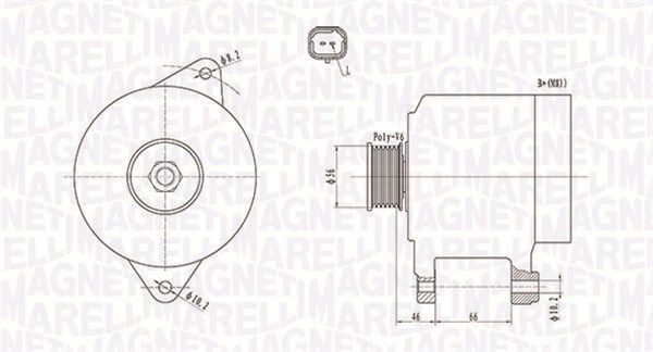 Generator MAGNETI MARELLI 063731653010