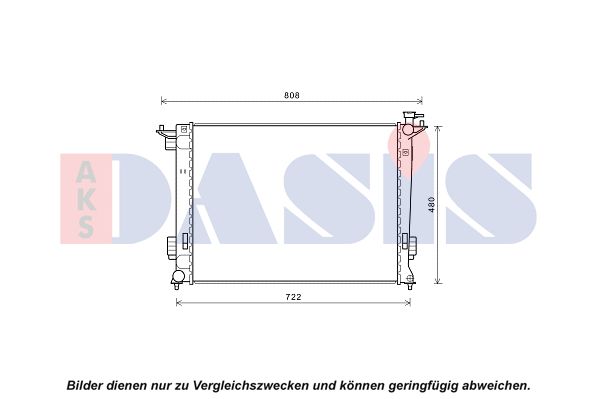 Kühler, Motorkühlung AKS DASIS 510175N