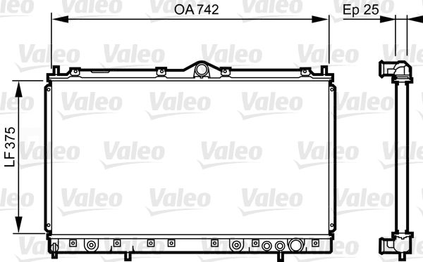 Kühler, Motorkühlung VALEO 731641