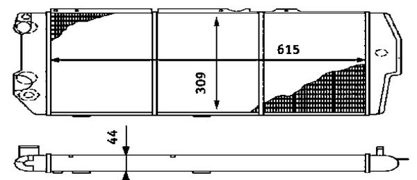 Kühler, Motorkühlung MAHLE CR404000S