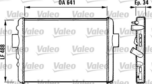Kühler, Motorkühlung VALEO 731572