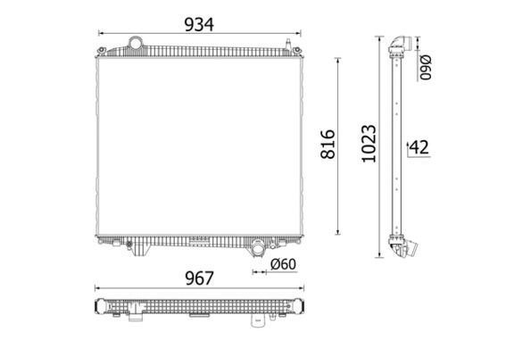 Kühler, Motorkühlung MAHLE CR2723000P