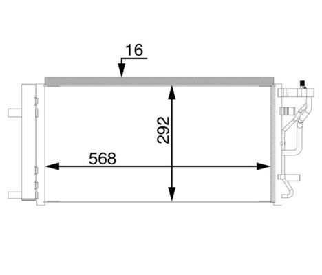 Kondensator, Klimaanlage MAHLE AC71000S