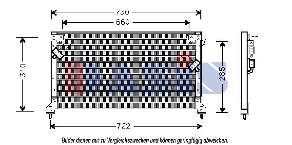 Kondensator, Klimaanlage AKS DASIS 352001N