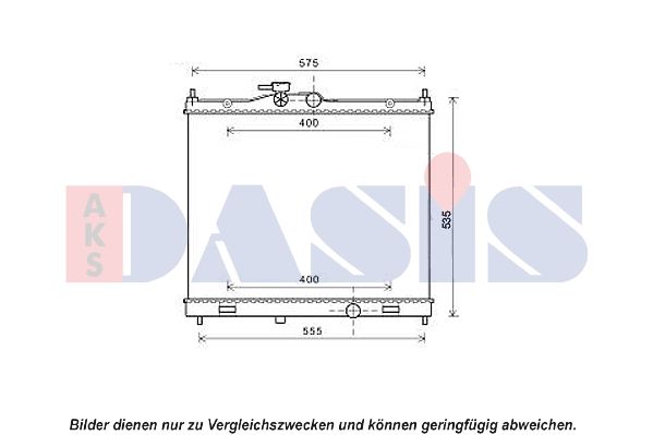 Kühler, Motorkühlung AKS DASIS 070161N