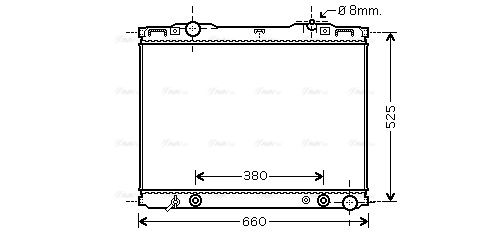 Kühler, Motorkühlung AVA QUALITY COOLING kaa2139