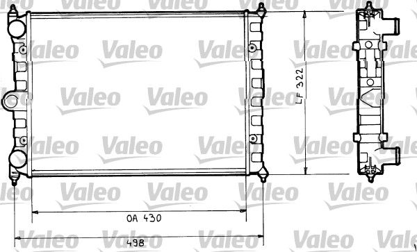 Kühler, Motorkühlung VALEO 816703
