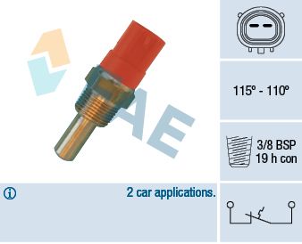 Temperaturschalter, Kühlerlüfter FAE 36400