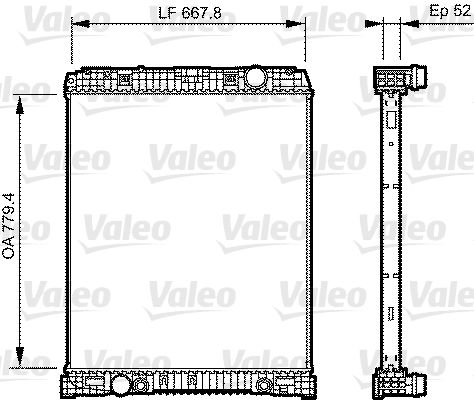 Kühler, Motorkühlung VALEO 735304