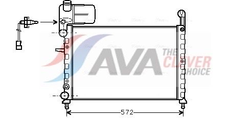 Kühler, Motorkühlung AVA QUALITY COOLING FT2120