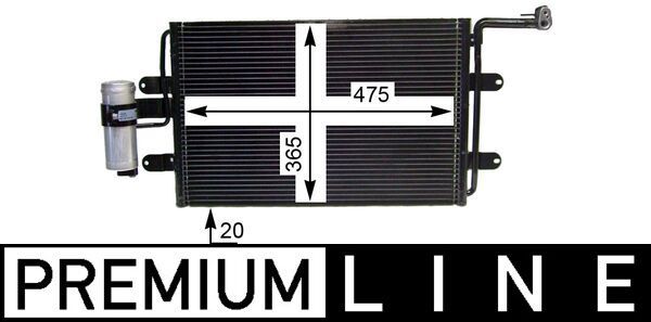 Kondensator, Klimaanlage MAHLE AC180000P