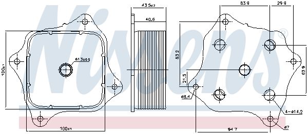 Ölkühler, Motoröl NISSENS 91421